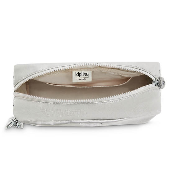 Sacs Kipling Gleam Metallic Pouch Argent | FR 1082IL